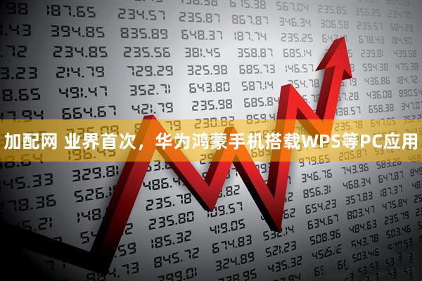 加配网 业界首次，华为鸿蒙手机搭载WPS等PC应用